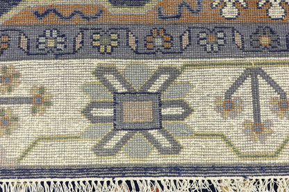 9X12 ft Navy Tribal Heriz Serapi Wool Oriental