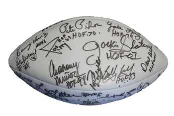 Pro Football Hall Of Fame Enshrinee Golf Classic Vii Autographed Football