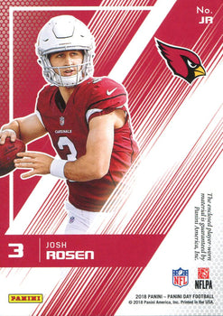 Josh Rosen 2018 Panini Day Rookie Jersey Card
