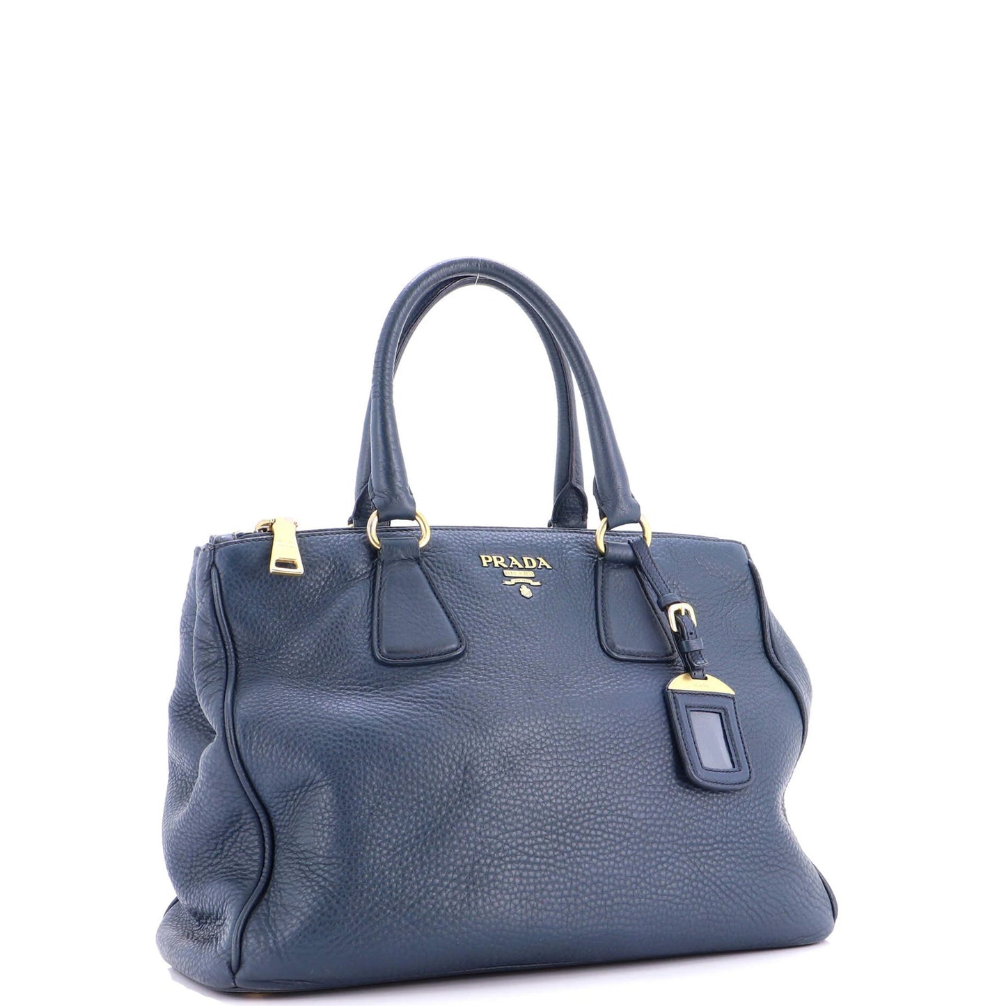 Prada Double Zip Convertible Tote Vitello Daino Large