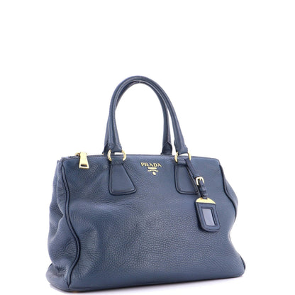 Prada Double Zip Convertible Tote Vitello Daino Large