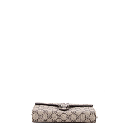 Gucci Dionysus Chain Wallet Gg Coated Canvas Small
