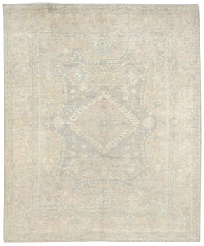 Carpet 8X10 ft Floral Oushak Peshawar Oriental Rug Pakistan Entryway Bedroom