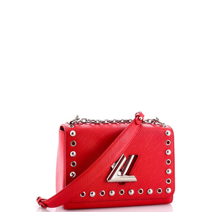 Louis Vuitton Twist Handbag Studded Epi Leather Mm