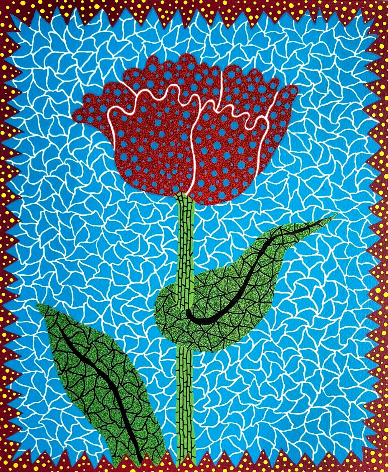 Yayoi Kusama ' Tulip ' Lithograph Mori Museum Hand Numbered Coa