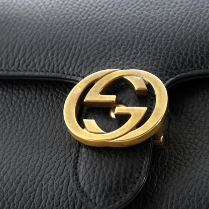 Gucci Interlocking Shoulder Bag Leather Small