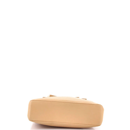 Chanel Vintage Logo Tote Leather Small