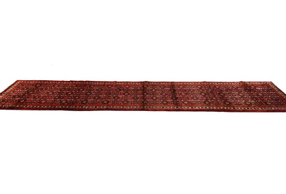 Hand-Knotted Wool Oriental Runner Rug Oversized