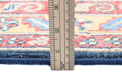 Handmade Kazak Oushak Oriental Rug 4X6 Ft Red