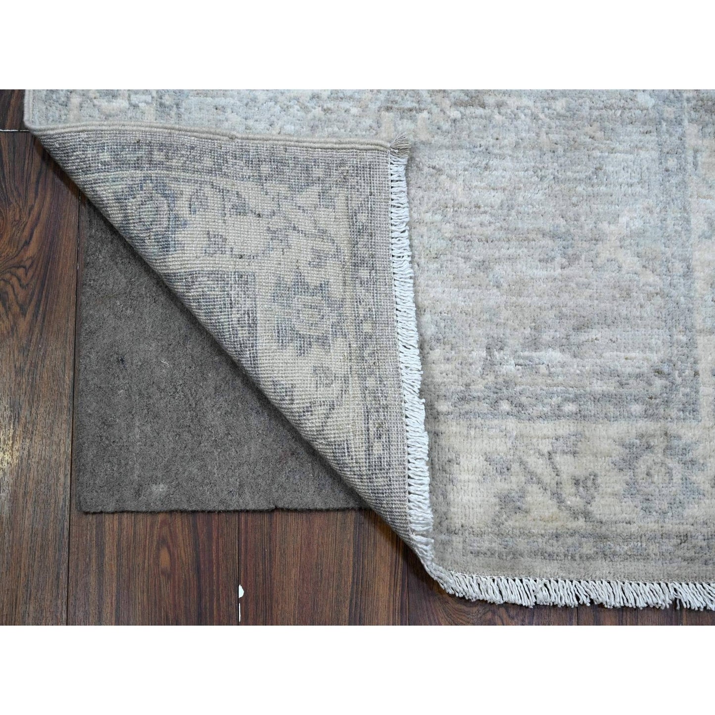 2'6"X17'9" Gray Fine Peshawar Ziegler Mahal Design Xl Runner Oriental Rug