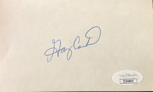 (JSA) Gary Carter Autographed 3x5 Card