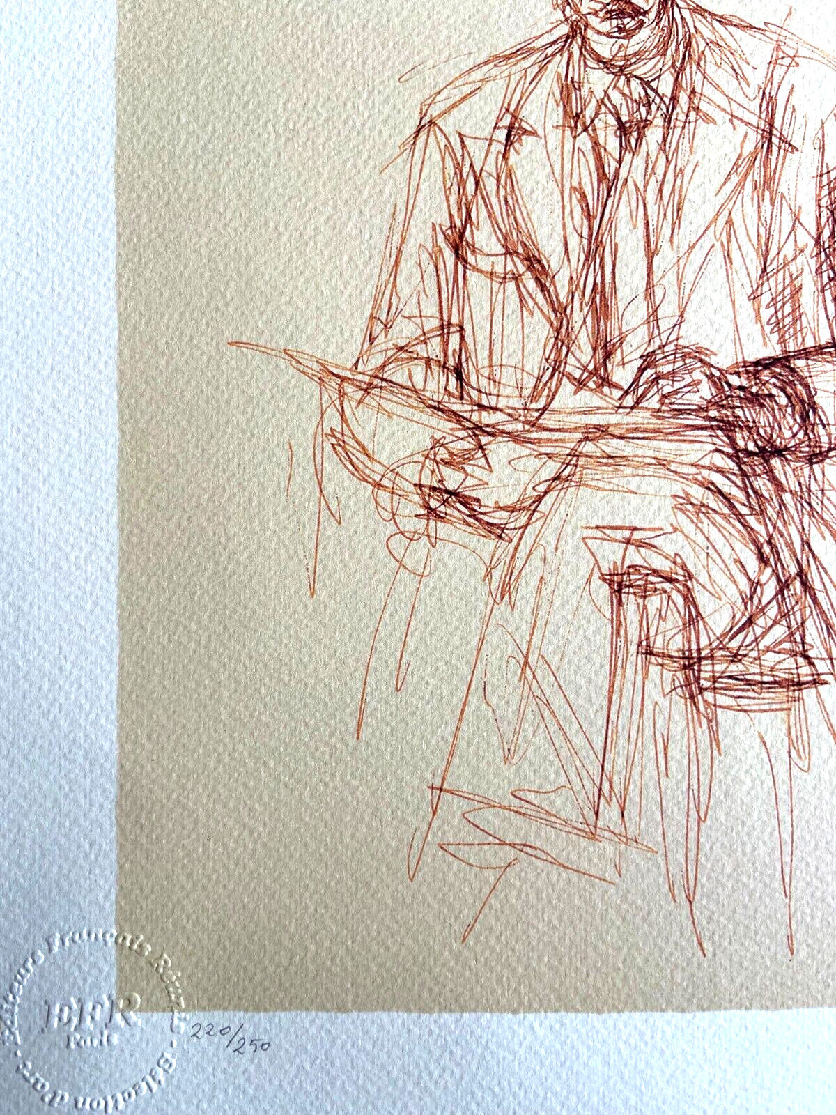 Alberto Giacometti Lithograph 'Self-Portrait' 1961 Coa Numbered