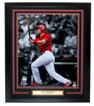 Rhys Hoskins Phillies Signed/Autographed 16X20 Photo Framed Jsa 145858