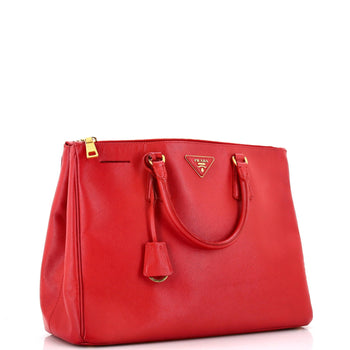 Prada Double Zip Lux Tote Saffiano Leather Large