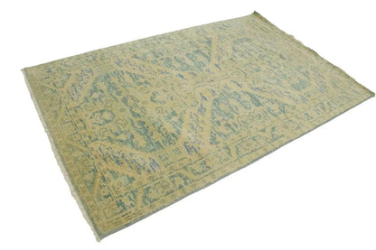 Muted Colors Transitional Floral Oriental Rug