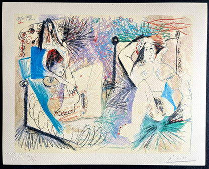 Pablo Picasso Lithograph Coa Signed Numbered A