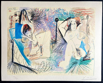 Pablo Picasso Lithograph Coa Signed Numbered A