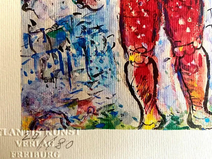 Marc Chagall Lithograph Coa Original Numbered Signed Stamped Certified