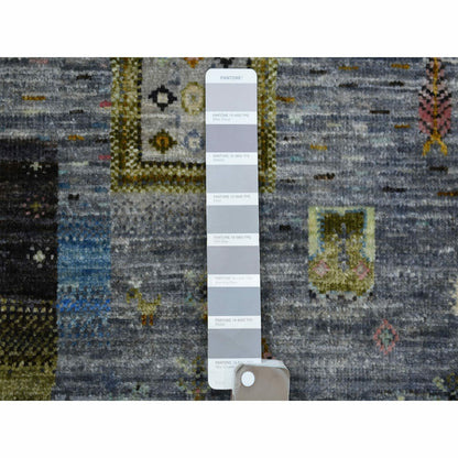 4'X5'10" Colorful Afghan Kashkuli Gabbeh Hand Knotted Wool Oriental Rug