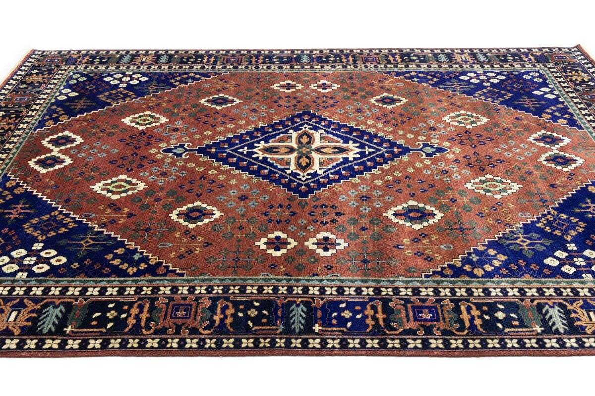 Extra Large Handmade Tribal Geometric Oriental Rug 10X14 ft Bedroom Decor