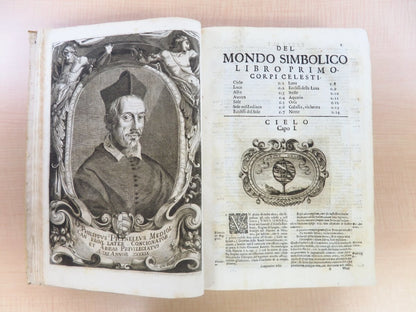 1653 First Edition Filippo Picinelli'S 'Mondo Simbolico' Illustrated Emblem Book