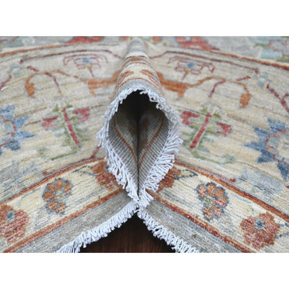 8'X9'8" Gray Ziegler Mahal Revival Hand Knotted Pure Wool Oriental Rug