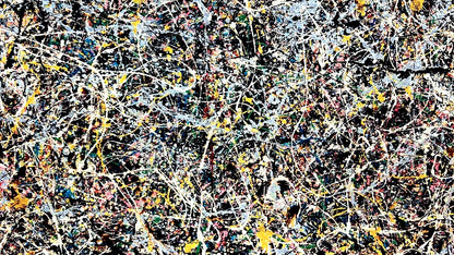 Jackson Pollock Action Painting Coa Signed