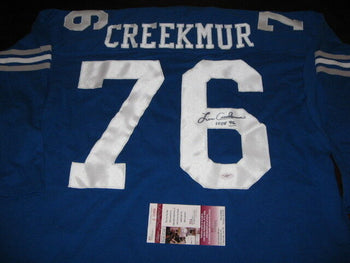 Lou Creekmur Detroit Lions,Hof 1996 Jsa/Coa