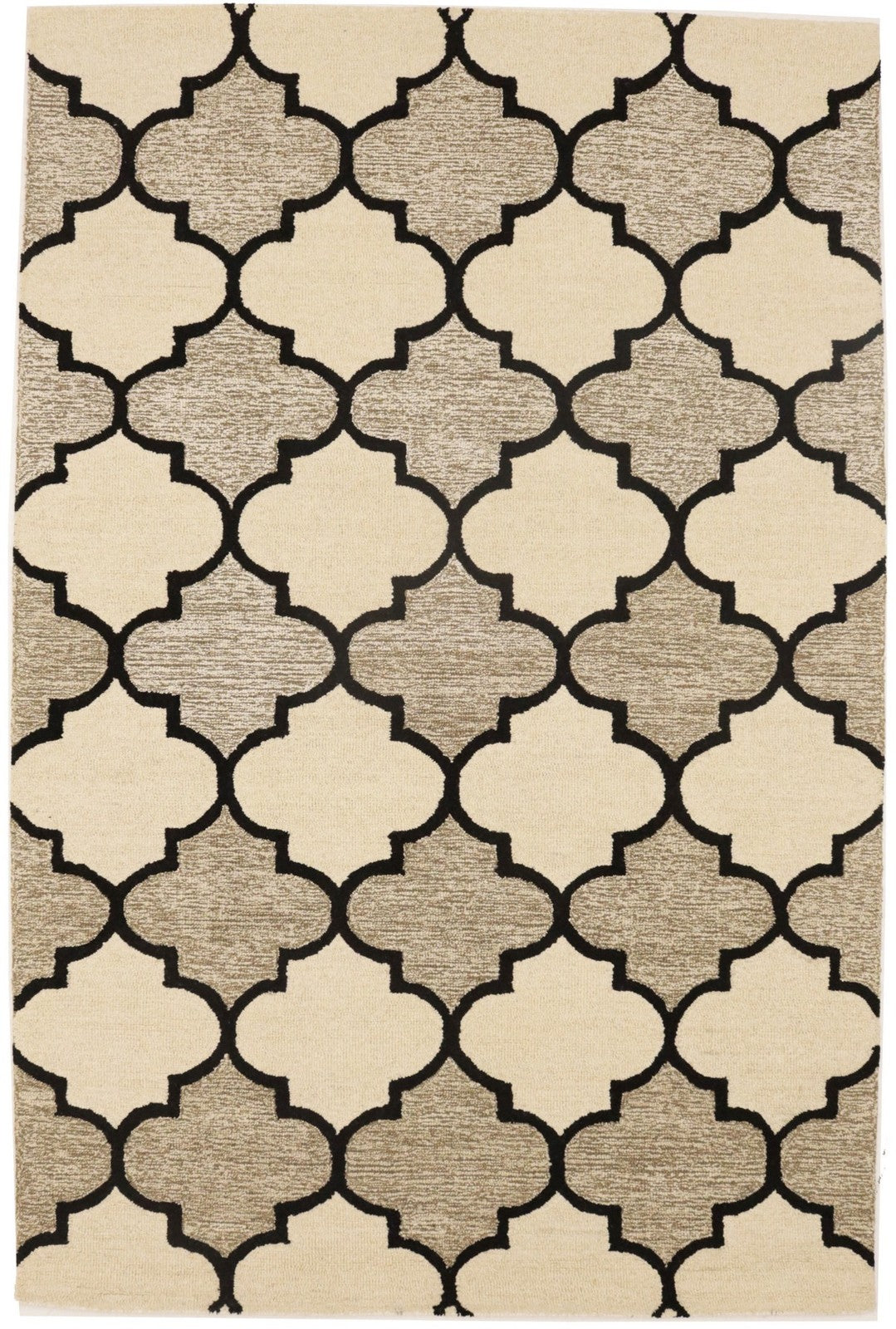 Hand tufted multicolored trellis rug contemporary wool modern carpet
