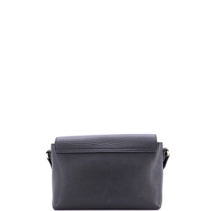 Burberry Note Crossbody Bag Leather With Vintage Check Canvas Medium