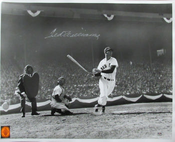 Ted Williams Hof Signed/Autographed 16X20 B/W