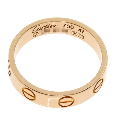 Cartier   Ring Mini Love Ring # 47 K18 Pink Gold