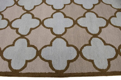 Multicolored Trellis Design 5X8 Hand-Tufted