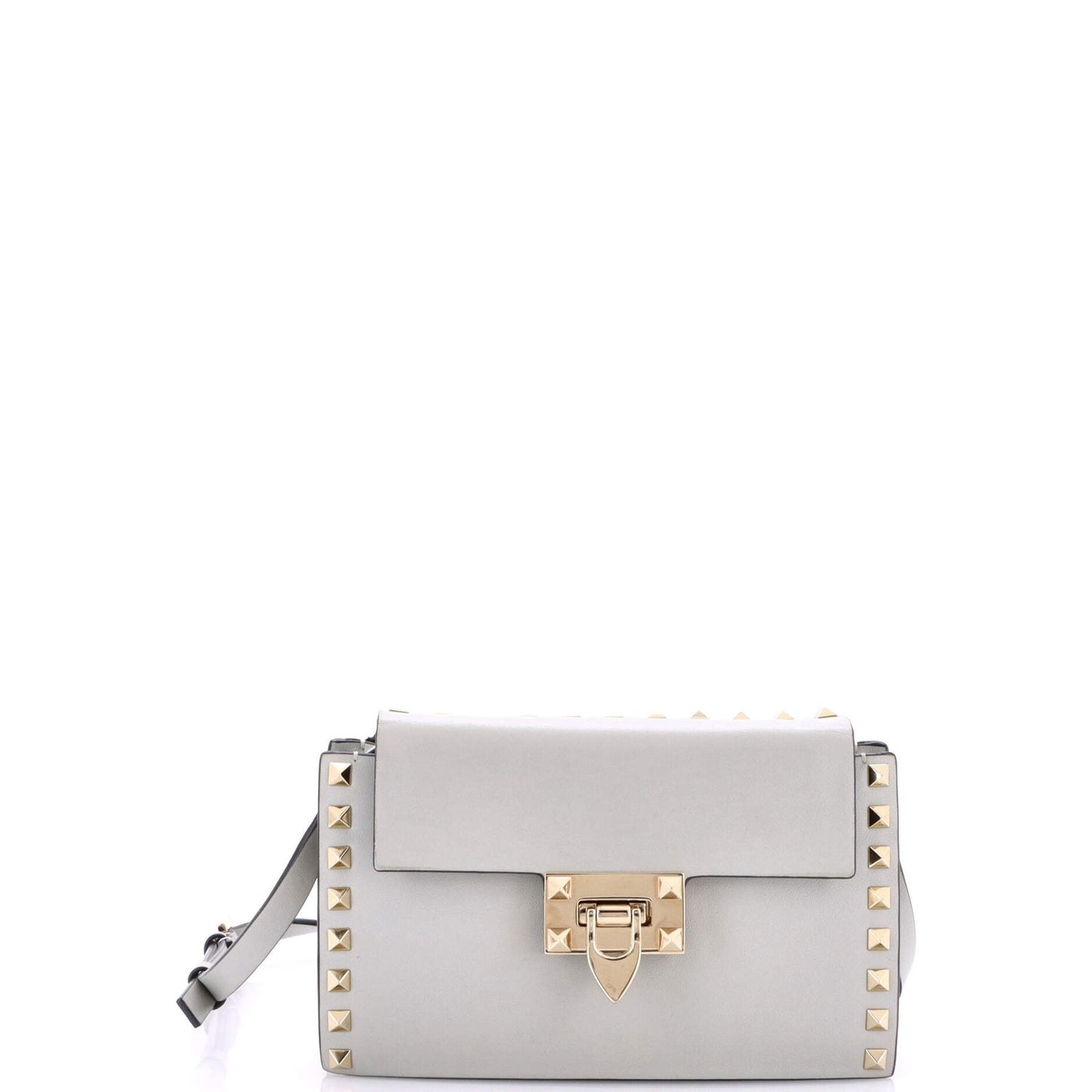 Valentino Garavani Rockstud Flip Lock Flap Bag Leather Small