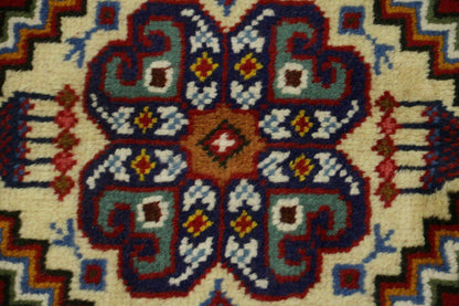4X5 Ft Handmade Vintage Style Rug Tribal Design