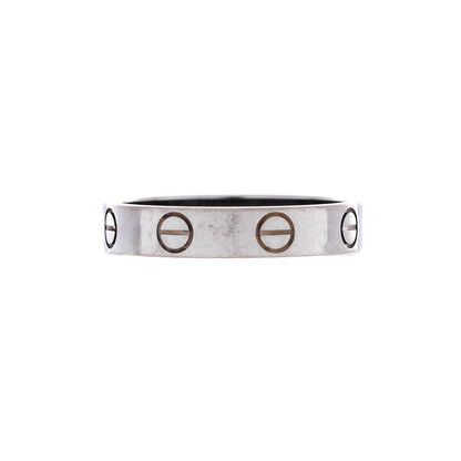 Cartier Love Wedding Band Ring 18K White Gold