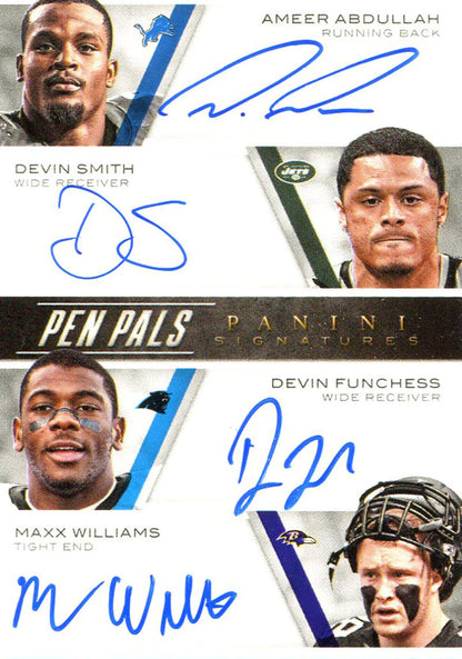 Ameer Abdullah, Devin Smith, Devin Funchess, Maxx Williams, Tevin Coleman, Jerem