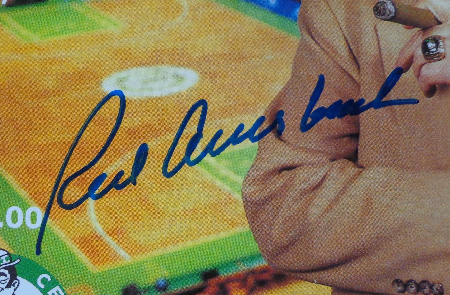 Red Auerbach Signed 1995 Program Final Game Boston Gardens Jsa 188418