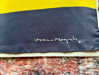 Rare Isamu Noguchi Large 100% Silk Scarf 2007 Silk Wave Designs, California