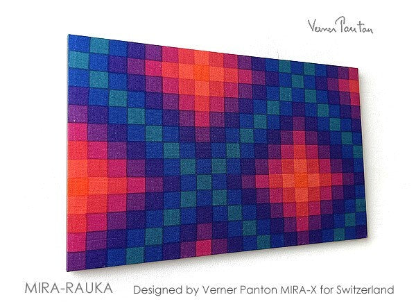 Excellent Verner Panton Mira-Rauka Multi Color Wall Art Board Fabric Mid Century