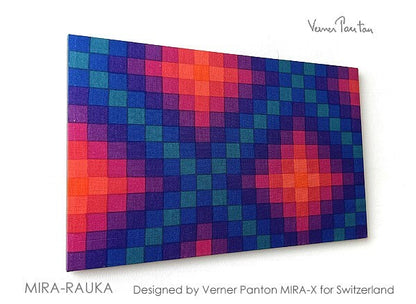 Excellent Verner Panton Mira-Rauka Multi Color Wall Art Board Fabric Mid Century