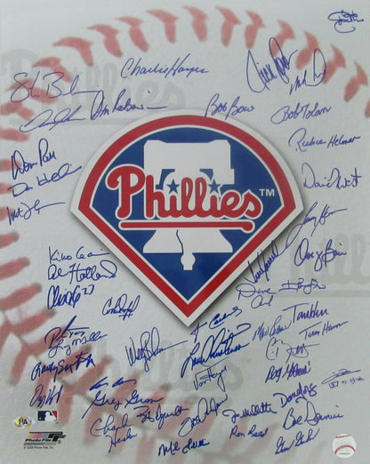 Phillies Greats Multi-Signed 16X20 Color Photo
