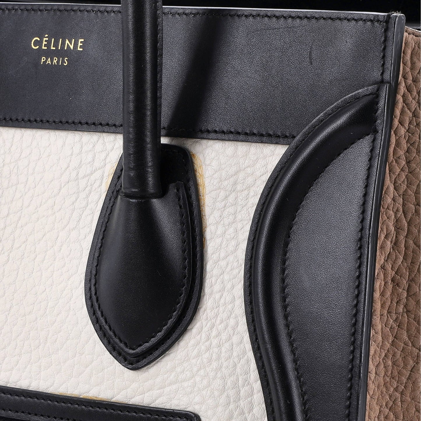 Celine Luggage Bag Canvas And Leather Mini