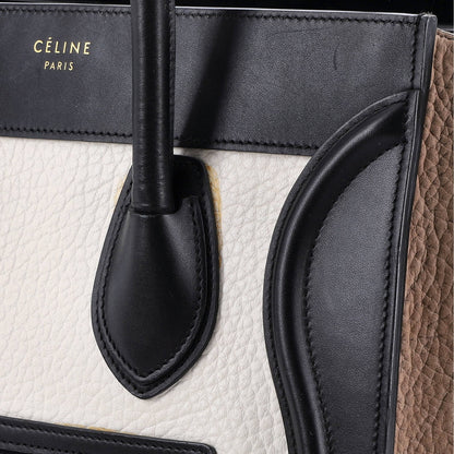 Celine Luggage Bag Canvas And Leather Mini