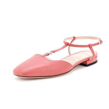 Gucci Women'S Gg Slingback Flats Leather