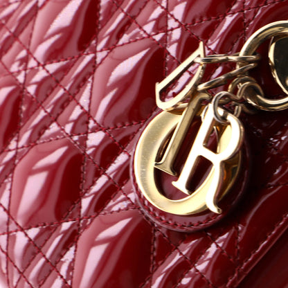 Christian Dior Lady Dior Chain Bag Cannage Quilt Patent Mini