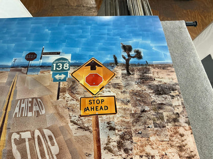 David Hockney Pearblossom Highway " Poster Pop Art Multicolor