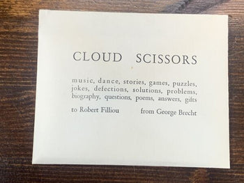 George Brecht Cloud Scissors 7 Cards With Envelope Authentic