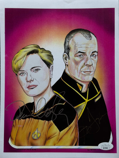 Denise Crosby Autographed The Next Generation Print (Jsa)