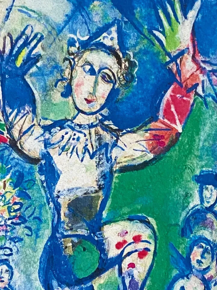 Marc Chagall Numbered Coa Lithograph Signed Op (Ren Magritte)